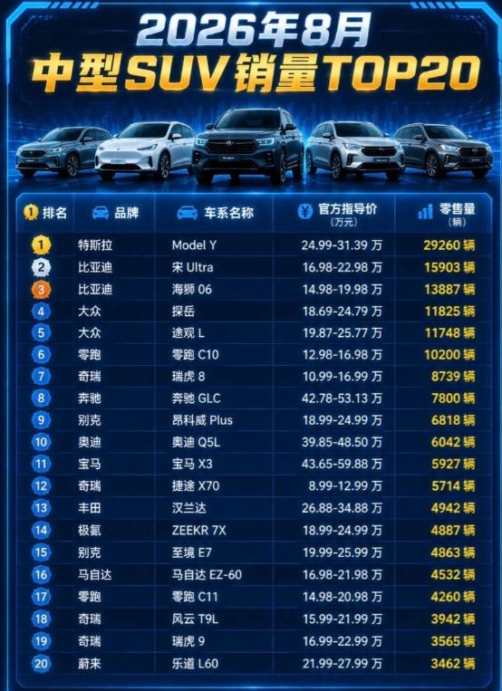 以前买豪华中型SUV，奥迪Q5几乎绕不开；现在再看销量榜，Q5L已经排到第9了。