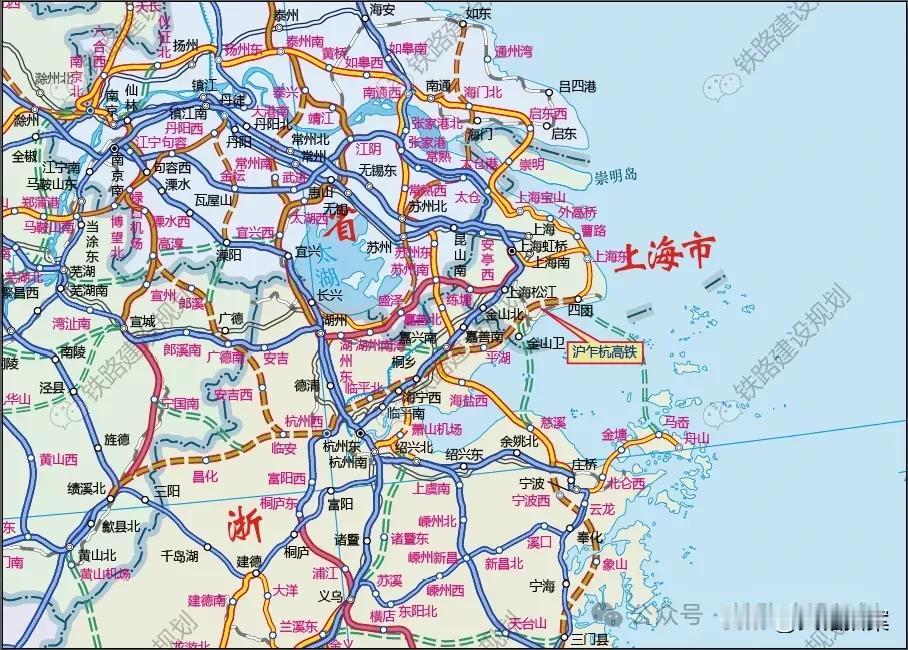 长三角地区是全国高速铁路网最密集的城市群，没有之一。该地区的高铁路网密度，比珠三