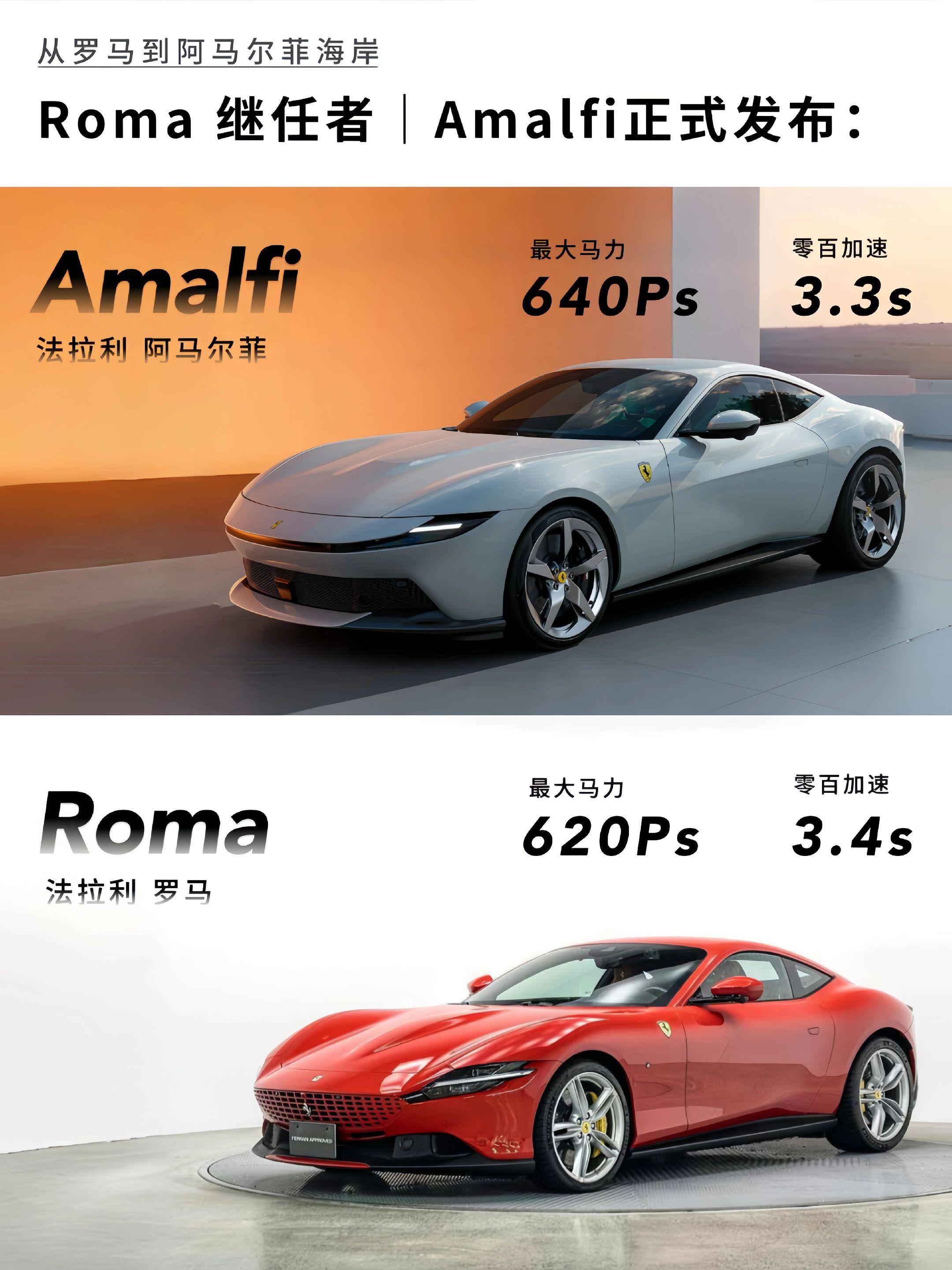法拉利新款GT｜Roma继任者Amalfi发布