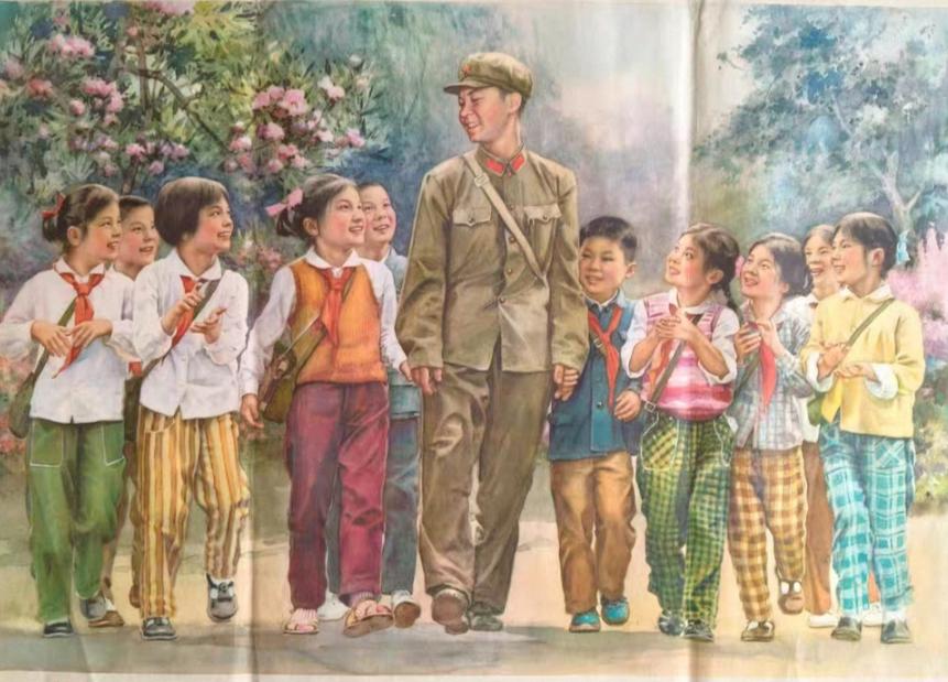 听雷锋叔叔讲故事