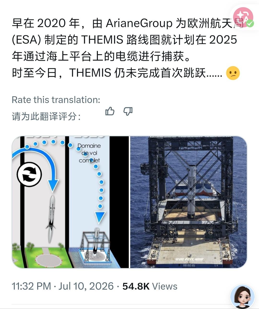 一股子酸味儿！今天凌晨，一帮欧洲航天爱好者在网上热议，说中国这个火箭回收技术