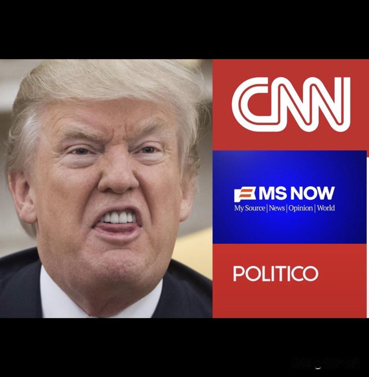 多家美媒声援CNN今天凌晨，包括ABC、CBS、NBC在内的多家美媒宣布将抵制