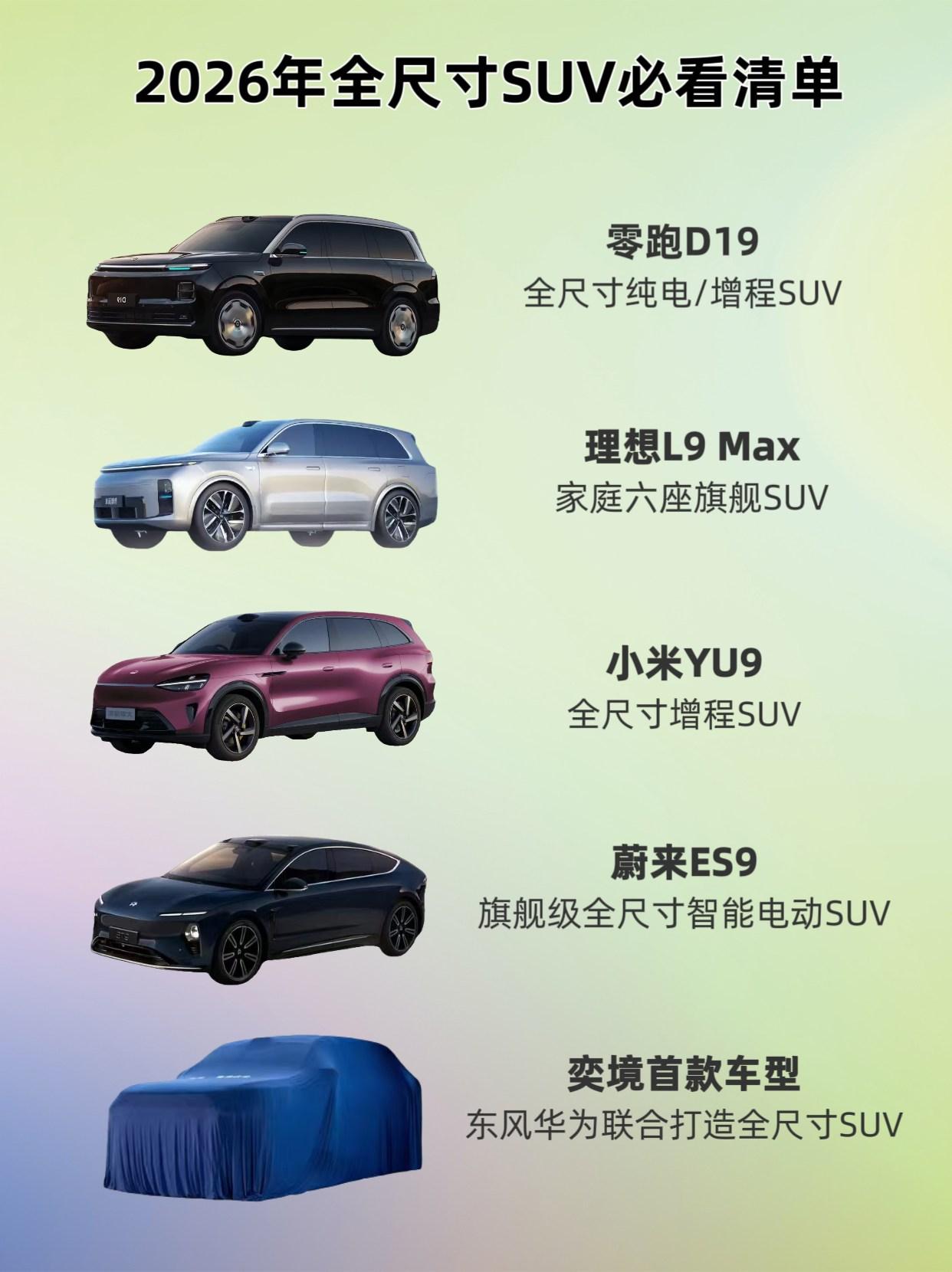 2026年的车市增长点之一，无疑是全尺寸SUV品类。这类车的价格相对较高，却满足