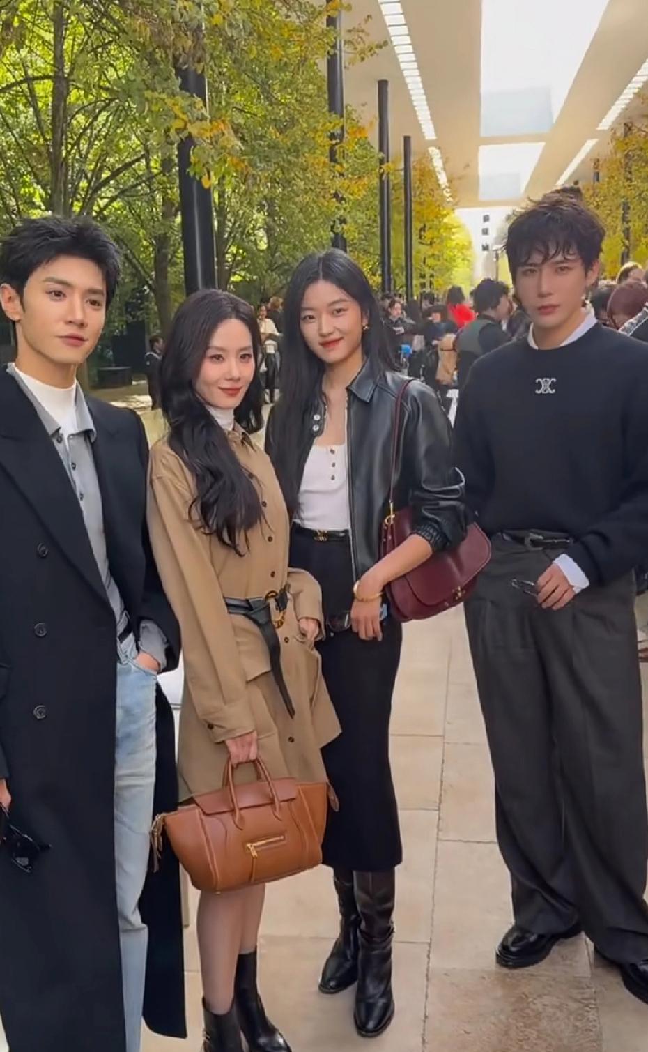 刘诗诗，孙千，陈哲远，王安宇同框合影，陈哲远和CELINE绝配，名利场的贵公
