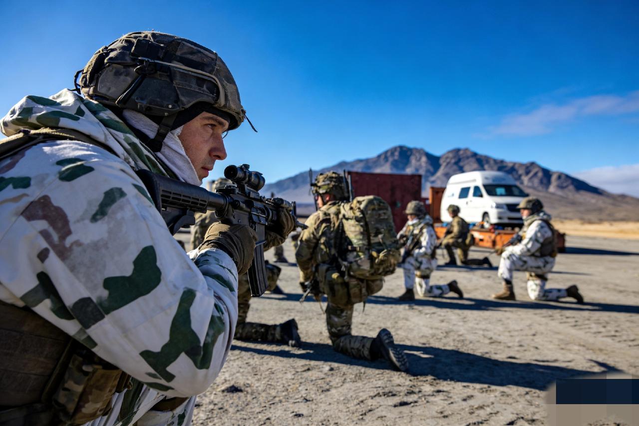 格陵兰岛上的士兵纷纷到达，局势紧张。原以为丹麦增援到了士兵。没想到人数不到50人