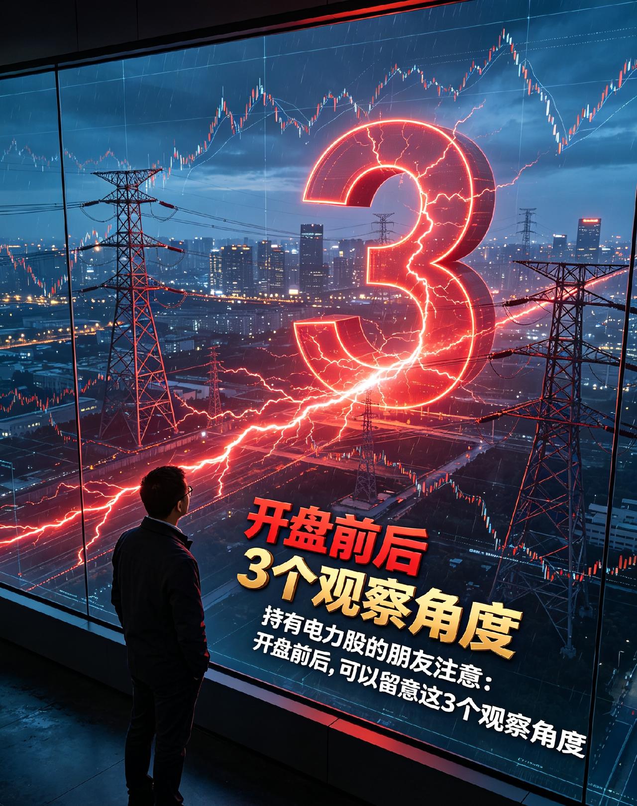 持有电力股的朋友注意：开盘前后，可以留意这3个观察角度大家好，我是小团子。