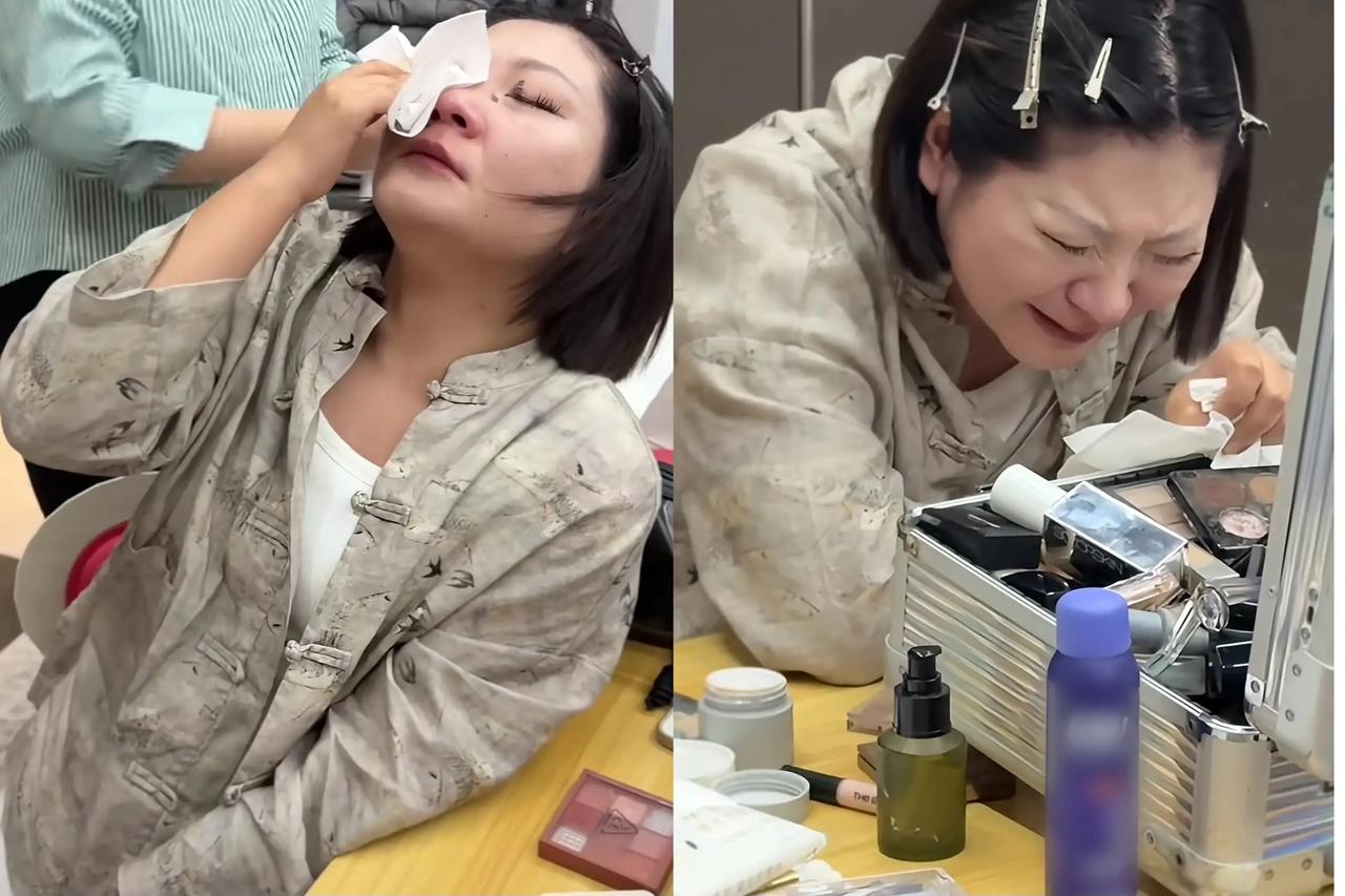 王暖暖突然在视频里面大哭，哭到呕吐，太心疼她了！离婚案件这两天开庭，她肯定是