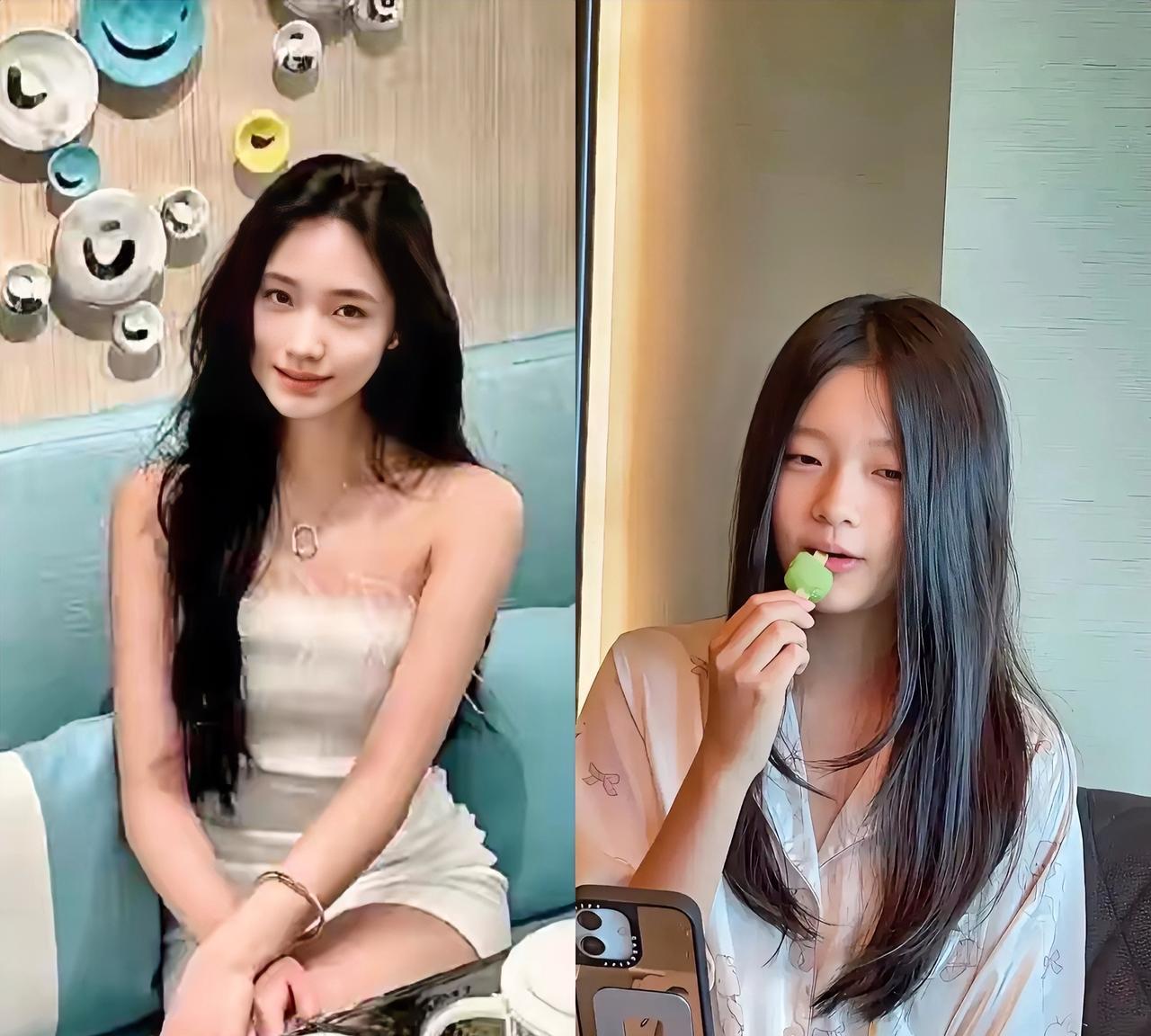 小玥儿近期正面照曝光才知道原来这个年纪可以稚嫩清爽对比小姨家的两个姐姐真