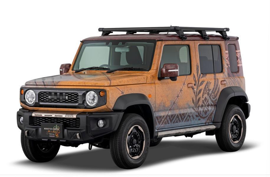 图片中是铃木专为2026东京改装车展打造的吉姆尼荒野版车型。这款车的原型是吉姆尼