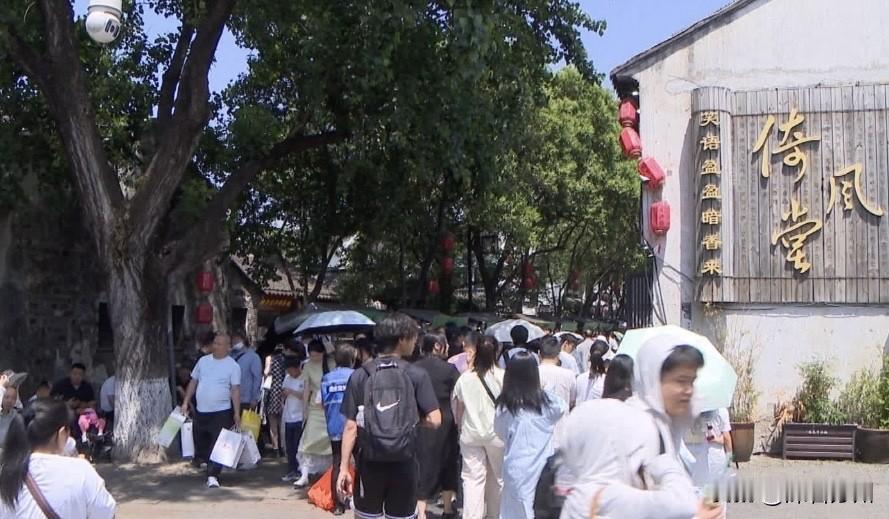 真江南，是真挤五一假期过半，这几天苏州天气总体不错。游客数量又是要创新高