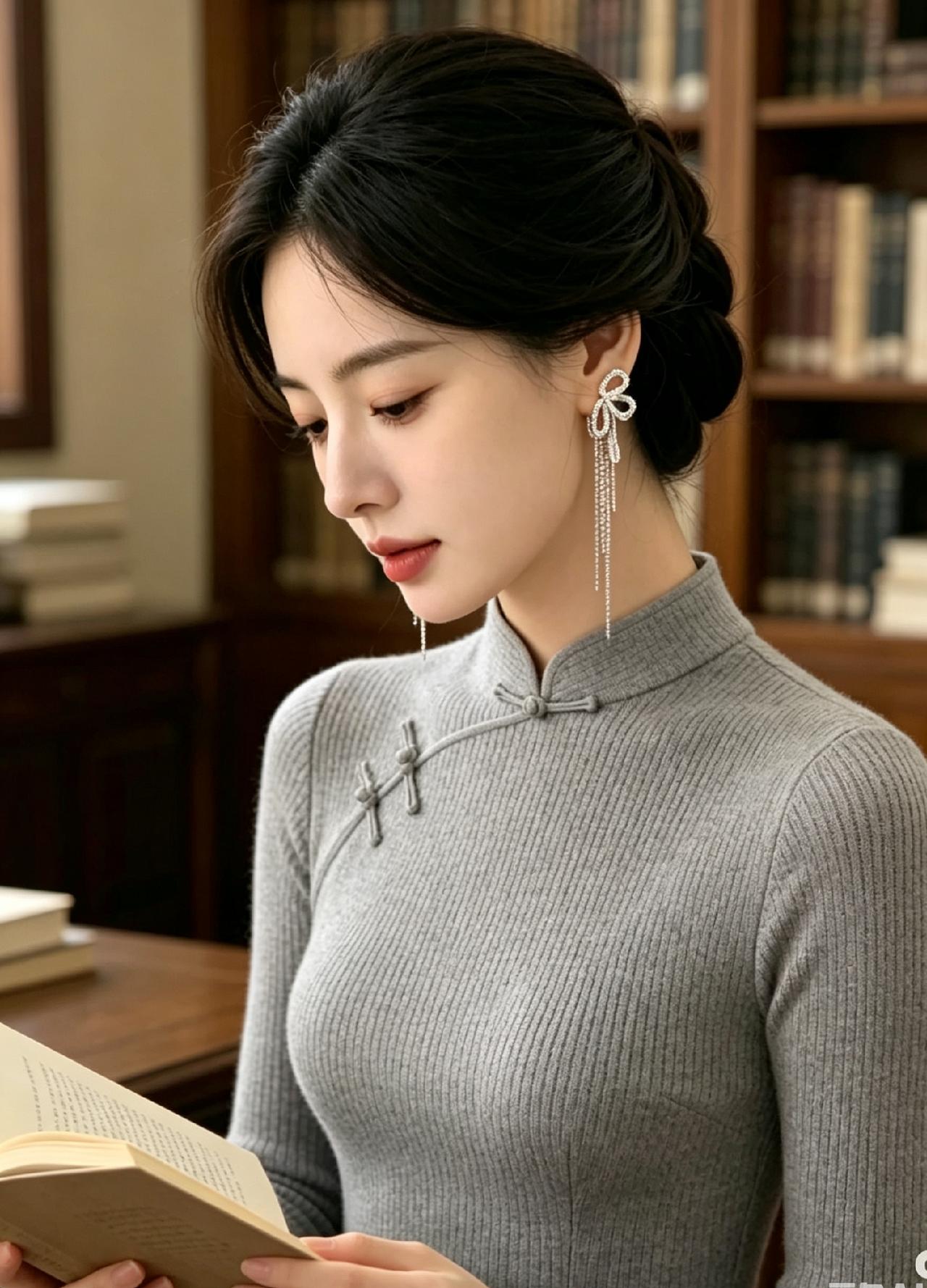 书香满溢，美人如画。读书是美容的最好方式