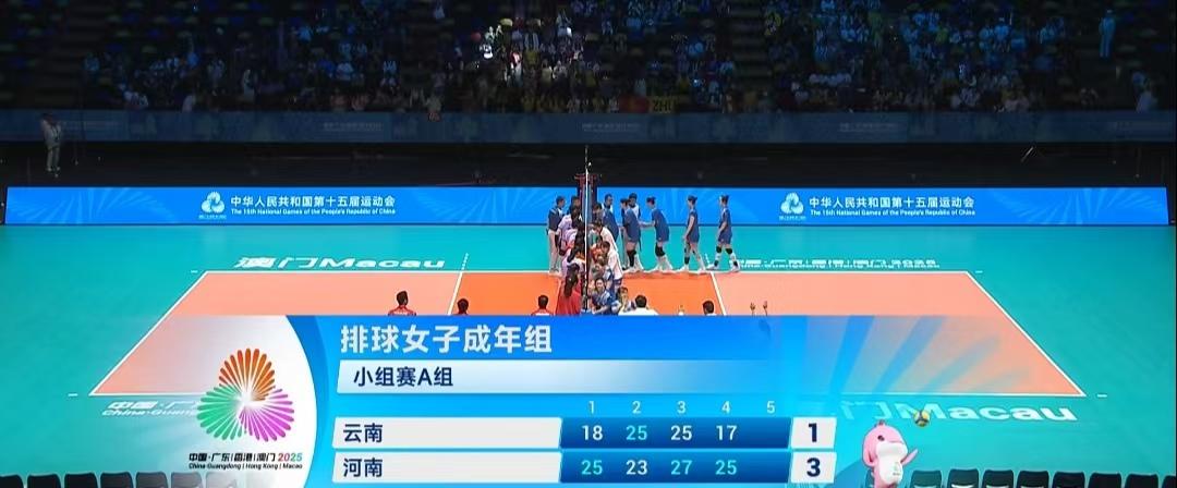 全运会女排小组赛，河南队两连胜，朱婷定海神针刚刚结束的全运会女排小组赛中，昨晚