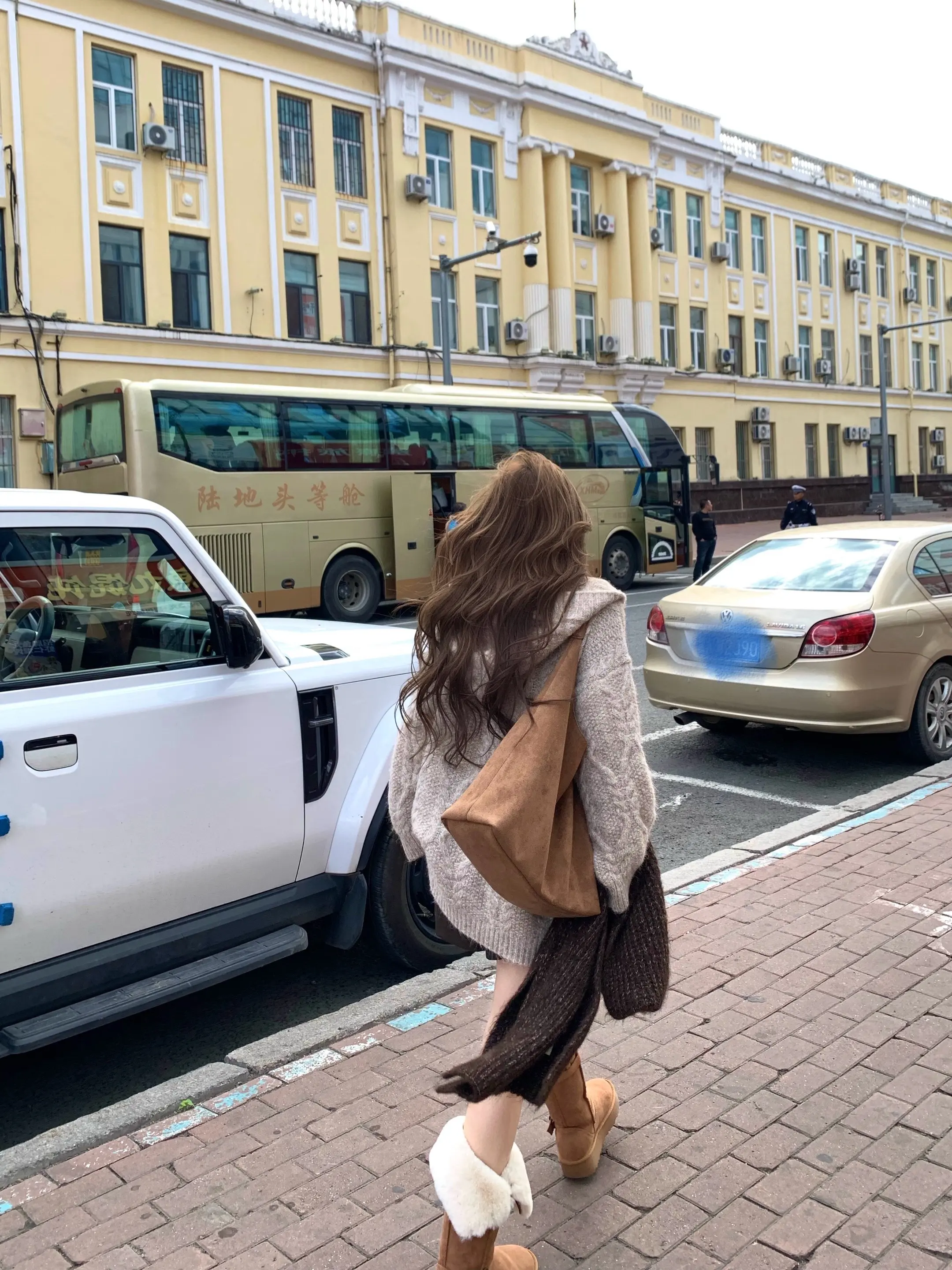 日常穿搭分享 今天穿什么 外套 毛衣 慵懒风穿搭