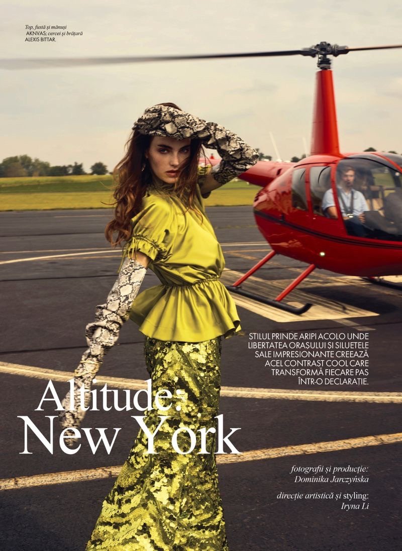 模特CelineBethmann出镜罗马尼亚版《ELLE》2026年1月刊，演