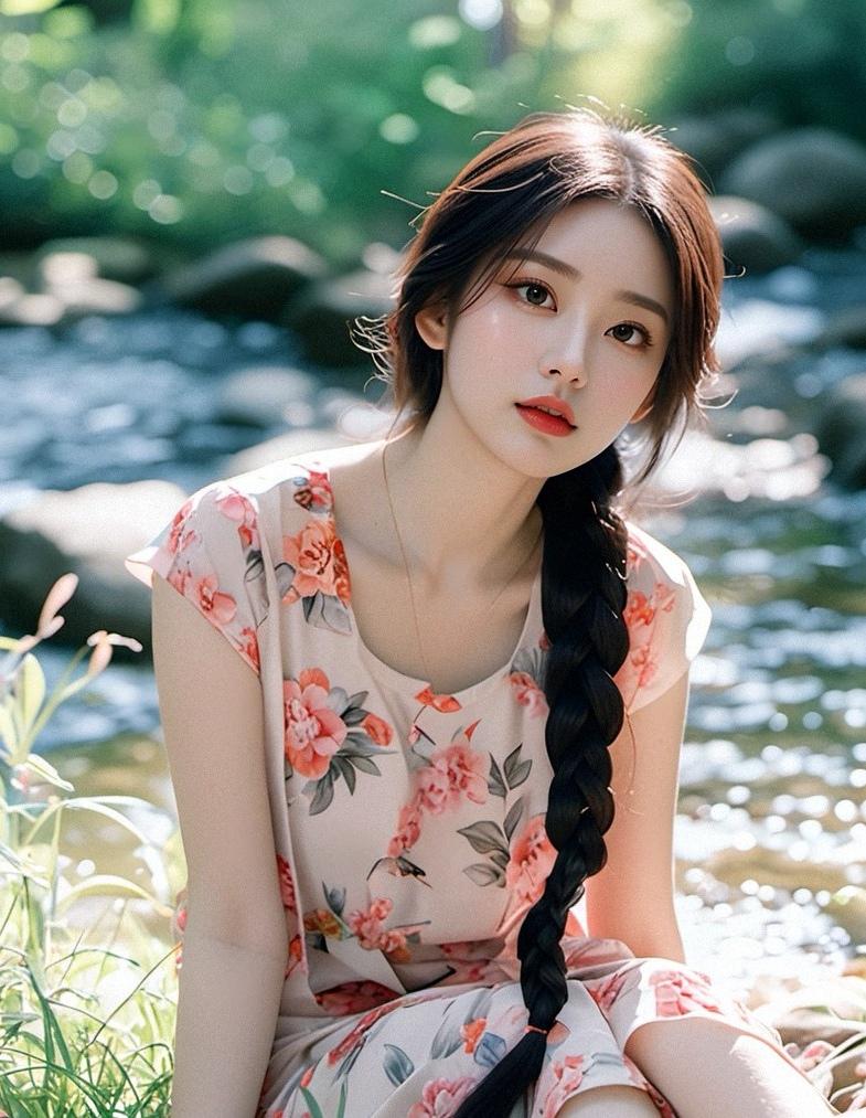 美女写真森系少女美景佳人清纯花季少女