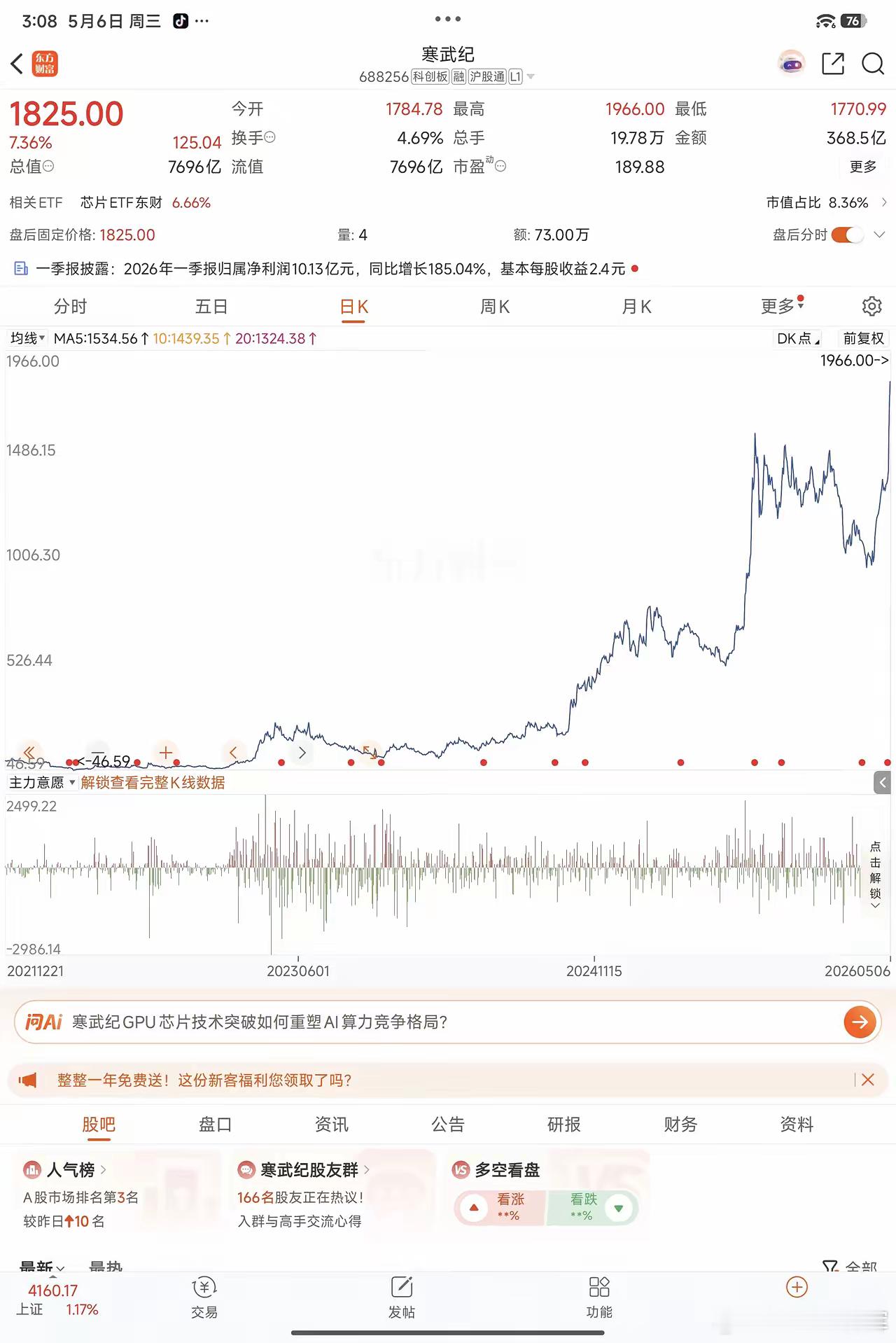 寒武纪冲到1900元，为什么股价那么高？它和华为、小米的芯片到底有什么不同？寒武