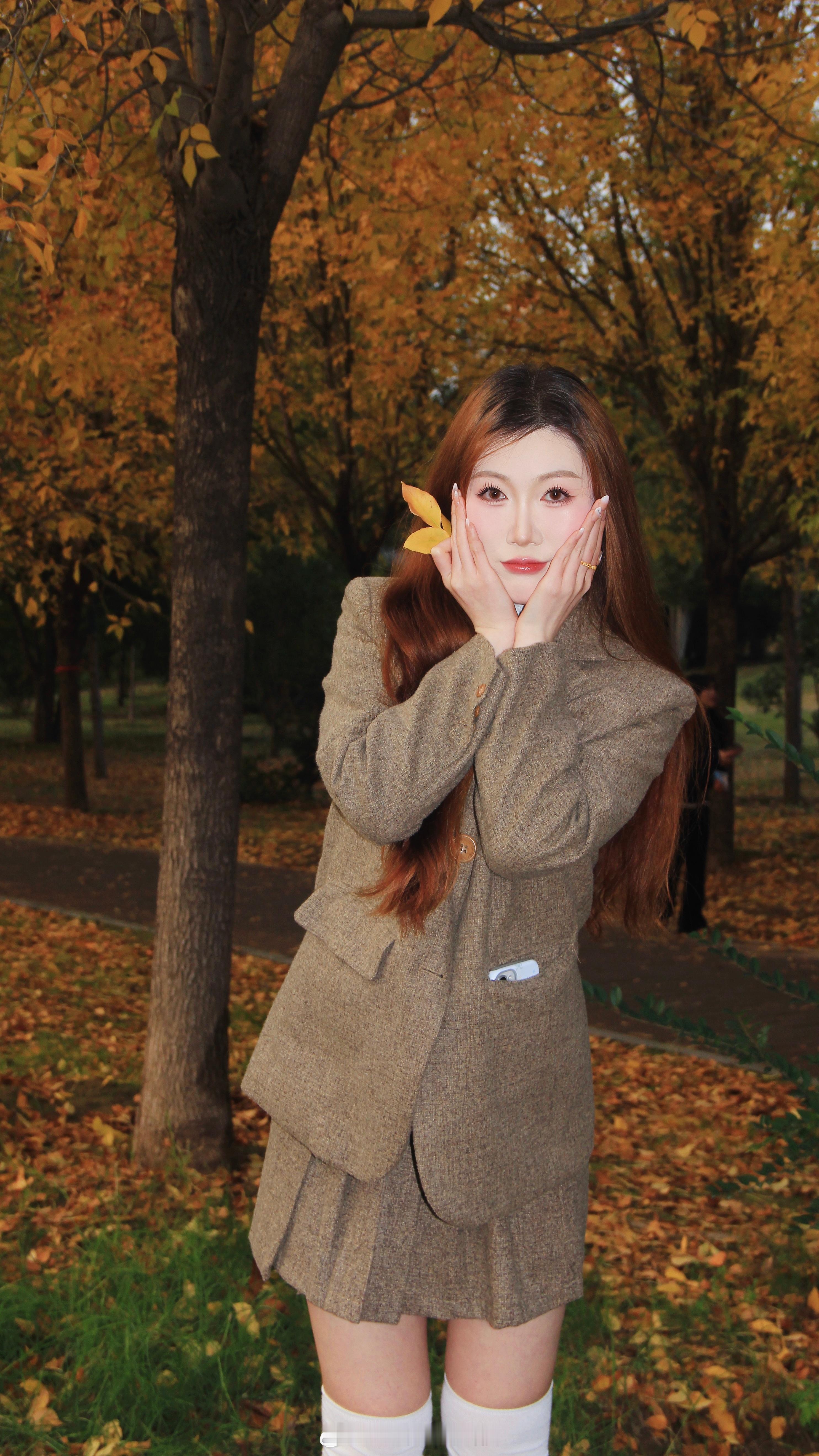 冷空气夹杂着幸福向我涌来:-)🍂​​​