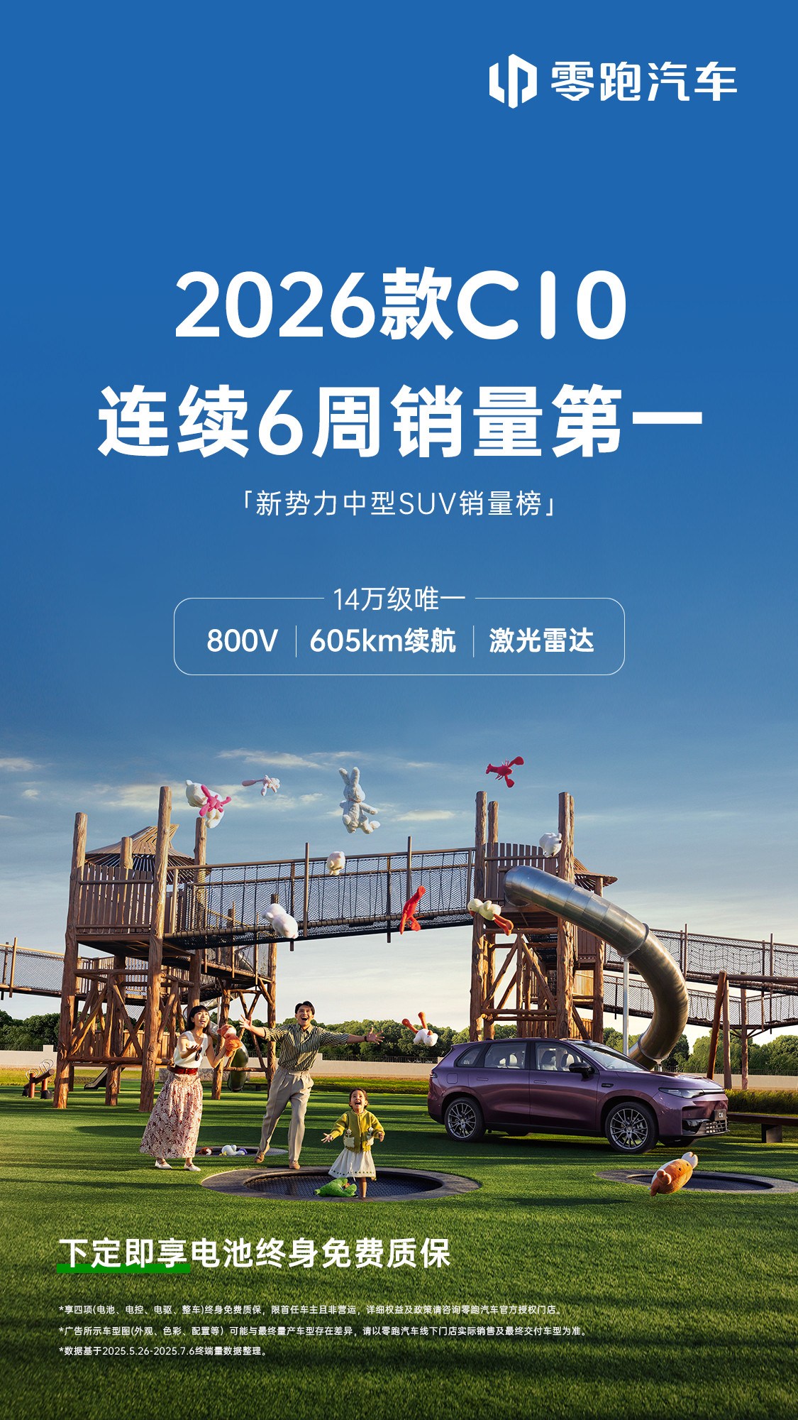 零跑是上半年新势力销冠，势头正猛，上周销量9K，仅次于问界。交付最多的车型是C1