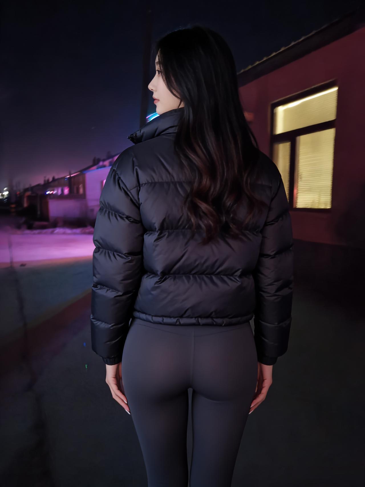 夜色笼寒川，佳人独倚栏。罗衣凝玉露，倩影落银滩。风拂青丝软，星垂碧宇宽。回