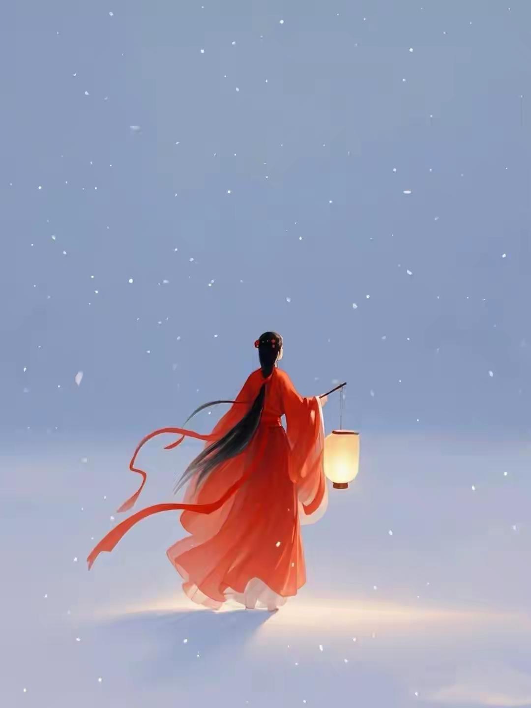 轻捻窗帘望暮雨漫天一夕心绪翻转话语凌乱不知何事愁锁眉间.执伞门外
