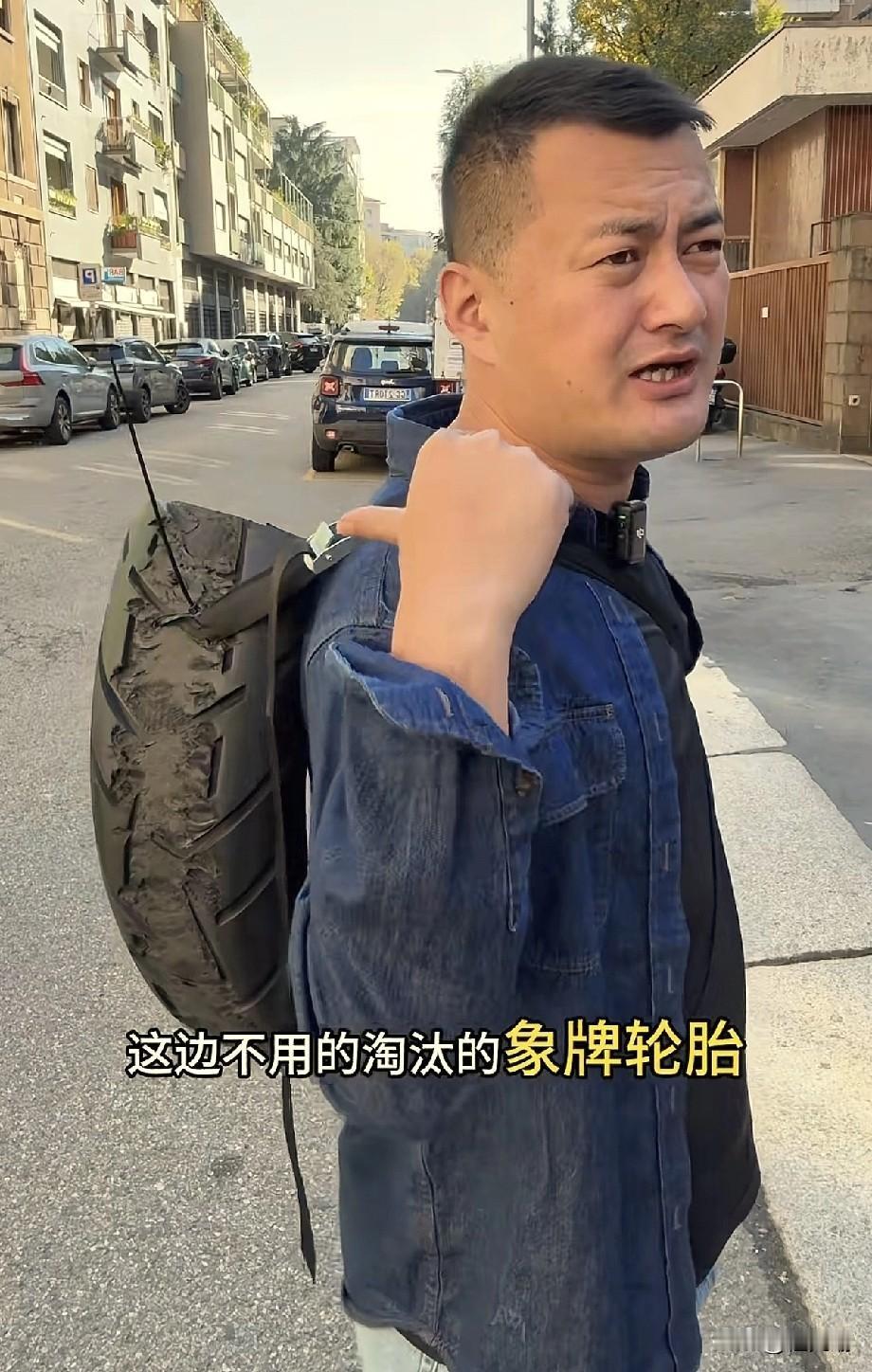 广东，博主“吴老臭”花30万买了辆宝马摩托车，结果才骑了800公里，轮胎就出现了