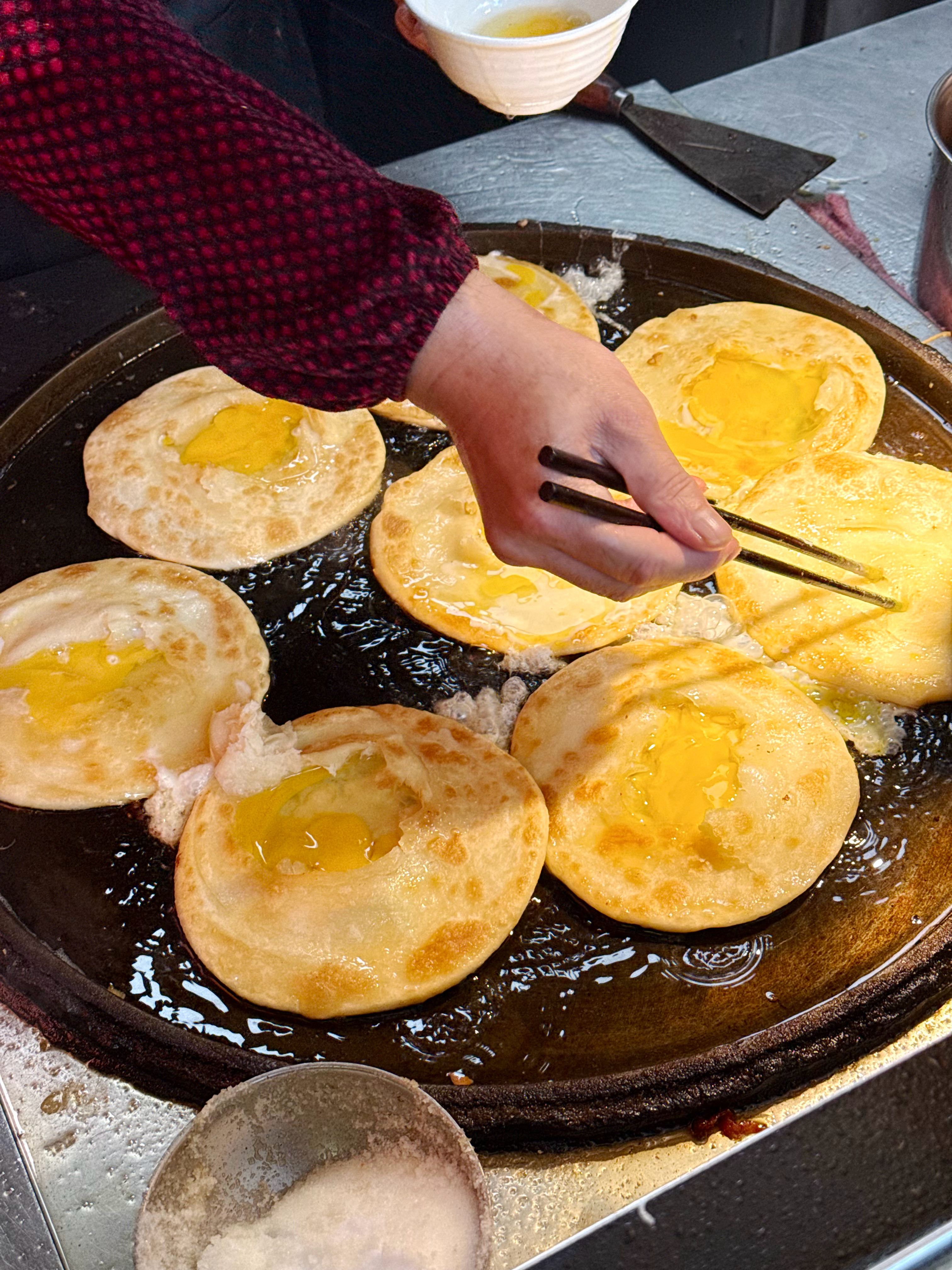 谁能拒绝得了这一口鸡蛋灌饼加里脊呢？？​​​