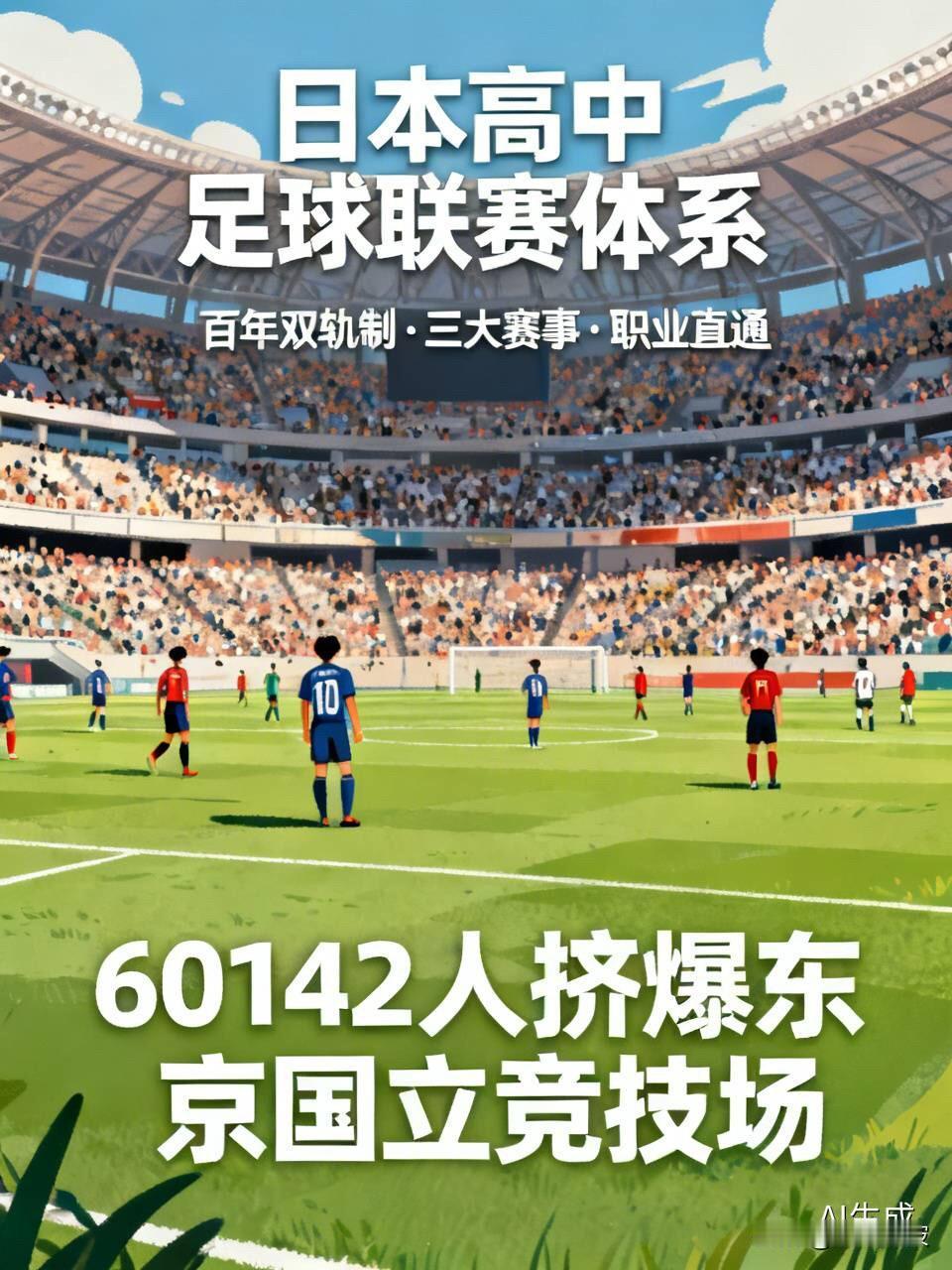 6万人挤爆高中生决赛！日本高中足球联赛体系，才是亚洲第一的真正底牌一一百年双