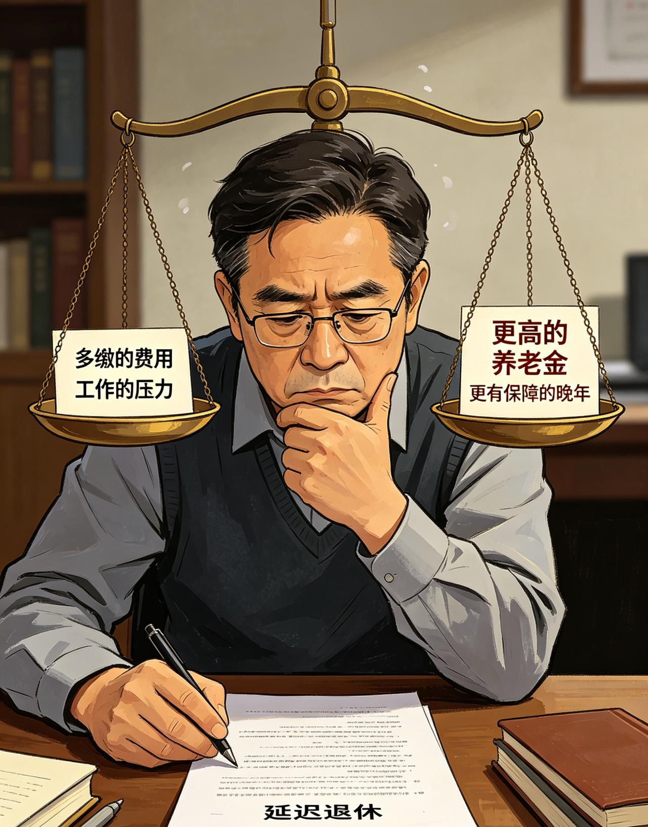 延迟退休多干一年亏还是赚？养老金一笔笔算清，看完心里有数！！不少临近