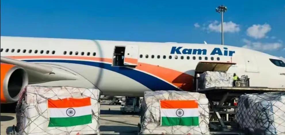 印度和中方较上劲了，派飞机火速支援阿富汗，运去大批战备物资！印度空军出动C