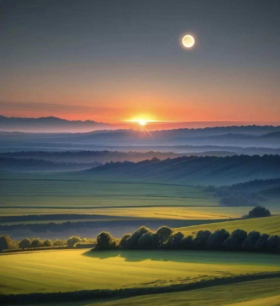 上联：天高悬日月下联：地大载山河