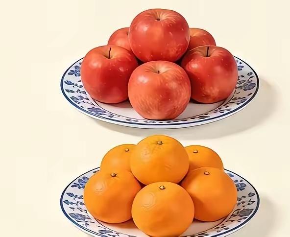 1、苹果2、橘子3、橙子4、柿子5、火龙果6、芒果