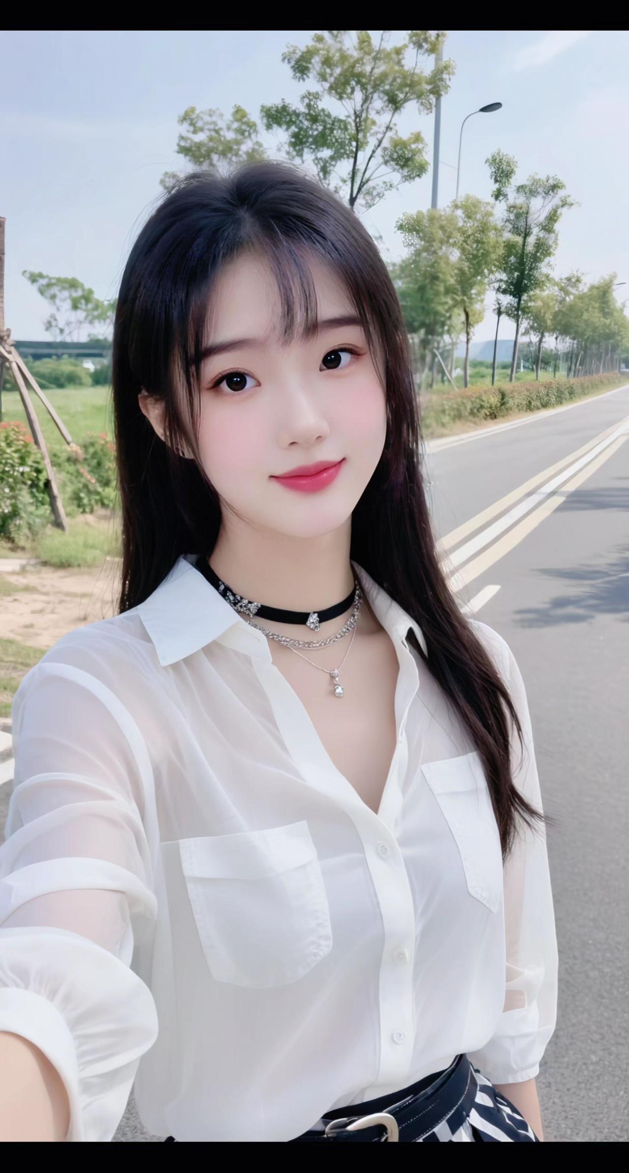 清写真路边小姐姐