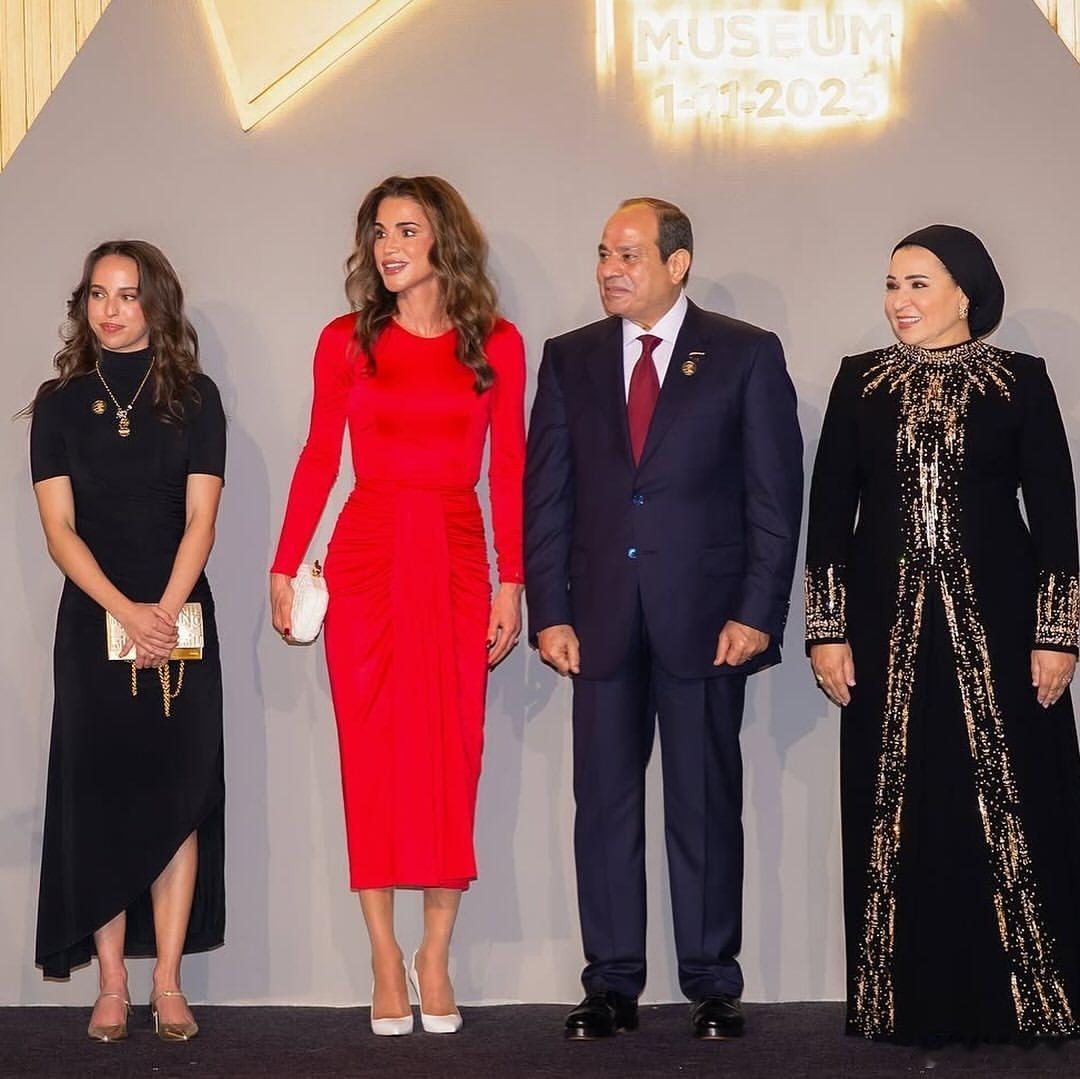 约旦王室巴林王室🇯🇴🇧🇭11月1日，“世界最大的考古博物馆”大埃及博物