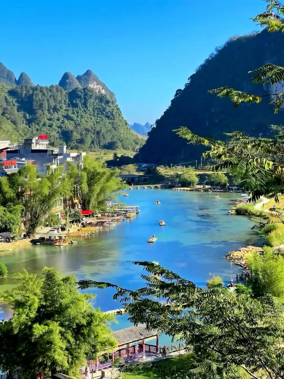 📍广西崇左🏞️🌷🖼️在崇左住进了水墨山水画里🌿​​​