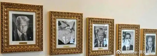 笑点解析在图二，拜登照片被换了