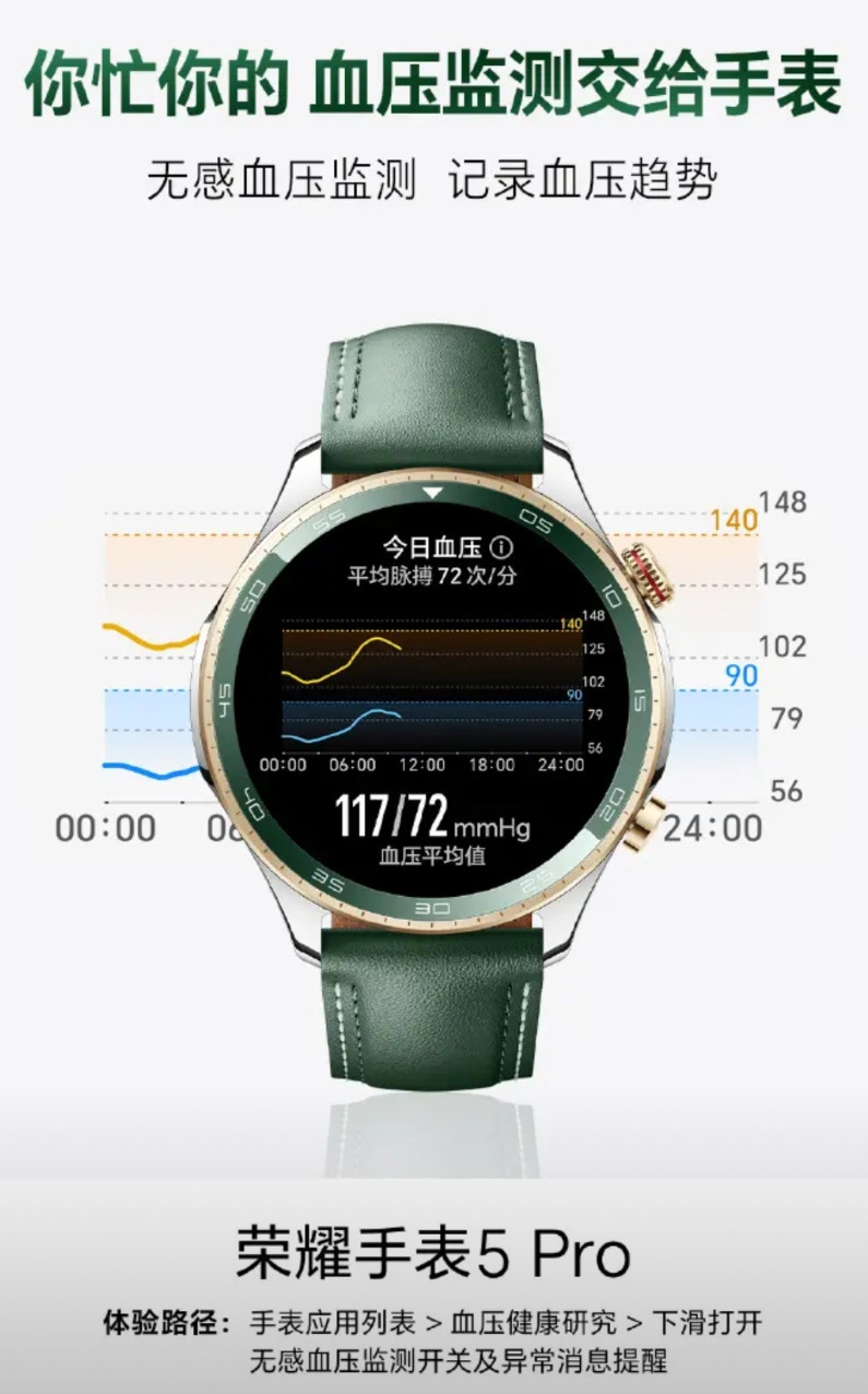 不懂就问，有没有正在使用荣耀手表5Pro的用户。想咨询一下这个血压检测数据准