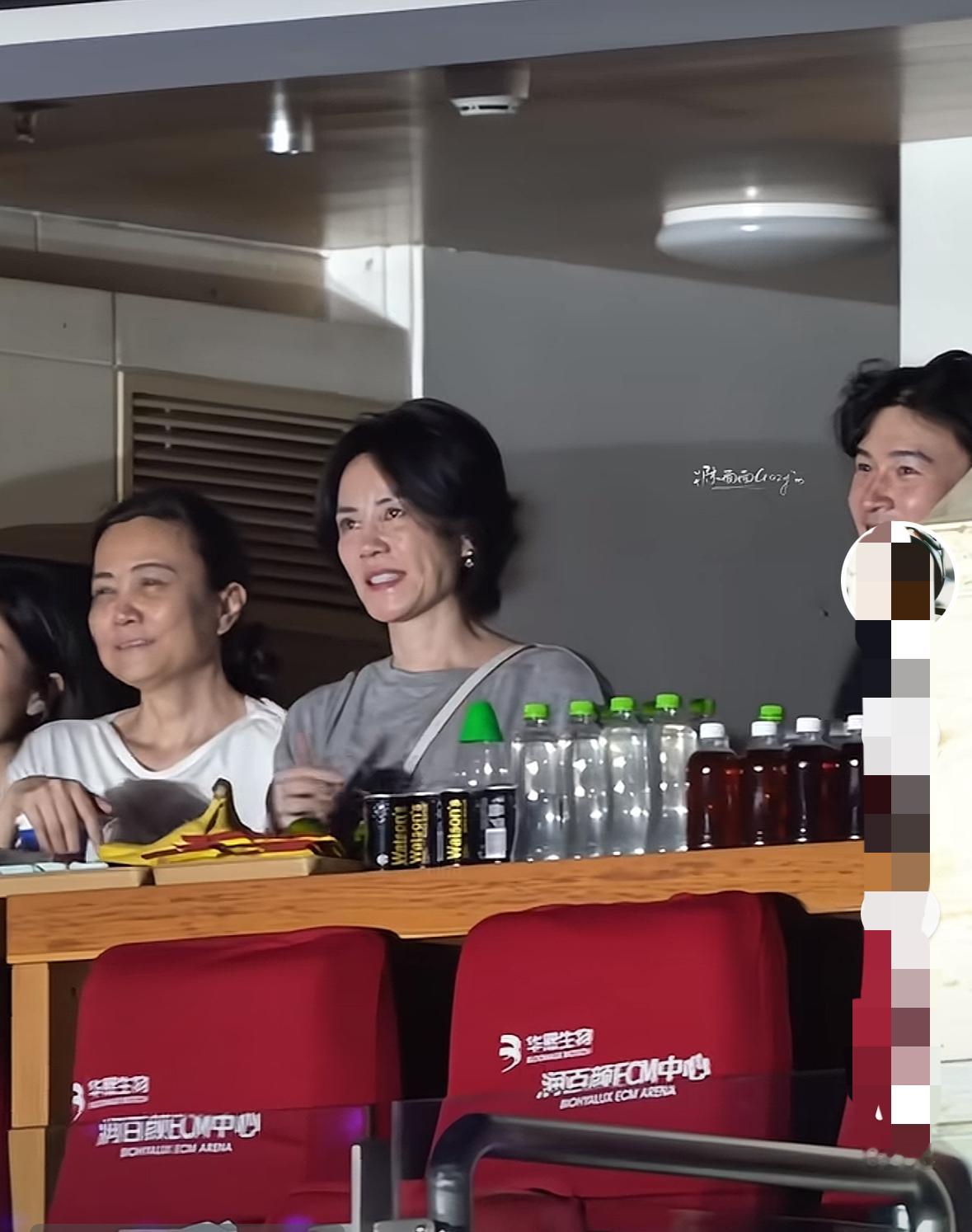 那英演唱会上的嘉宾王菲，看上去跟我们普通人也没什么区别，看上去挺显老的，没有聚光灯的环境，就像一名刚