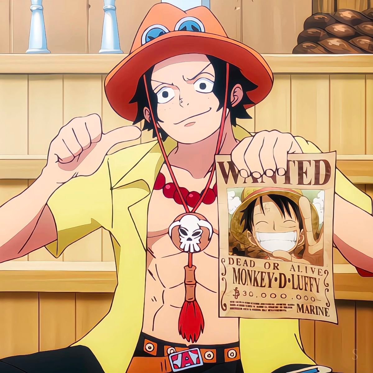 海贼王海贼王伊姆上面的骷髅似乎与艾斯身上的非常相似...