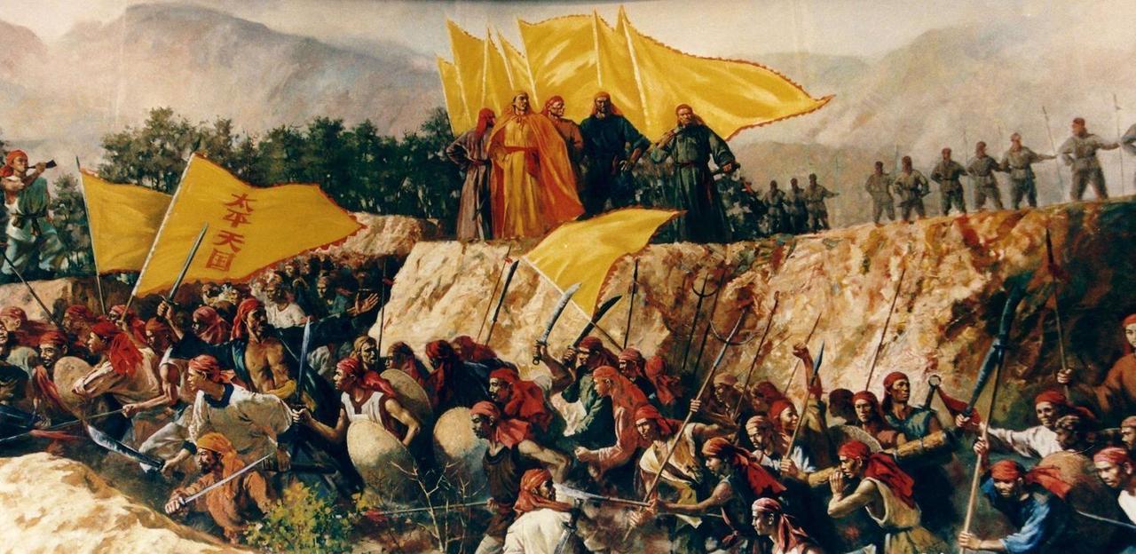 一次行军途中，萧朝贵的父亲因与妻子同居，违反了天国禁令，被东王杨秀清逼迫着处死。