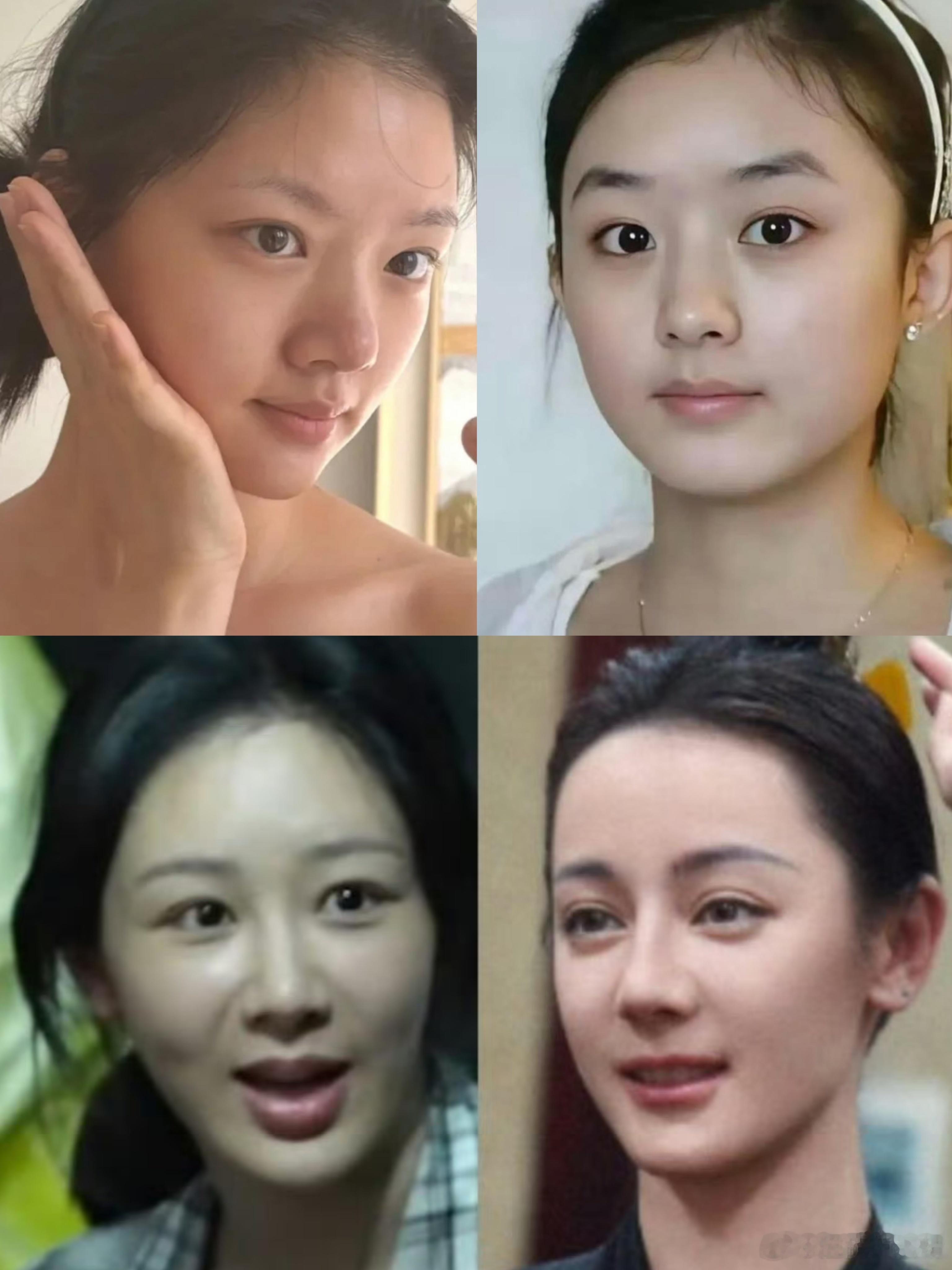 女明星的素颜，有两个是榜一的女主