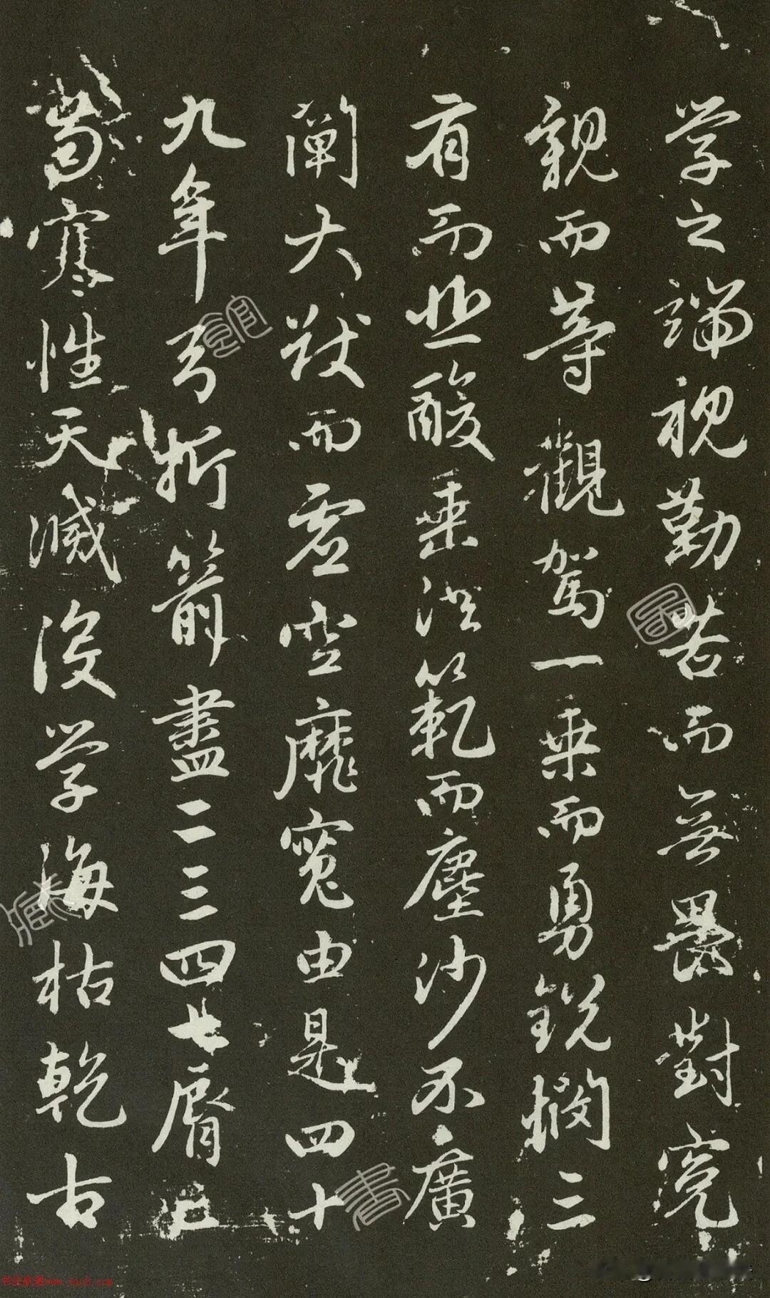 赵孟頫68岁晚年力作《勉学赋》，字美文深，堪称双绝。笔势流转从容，行草挥洒