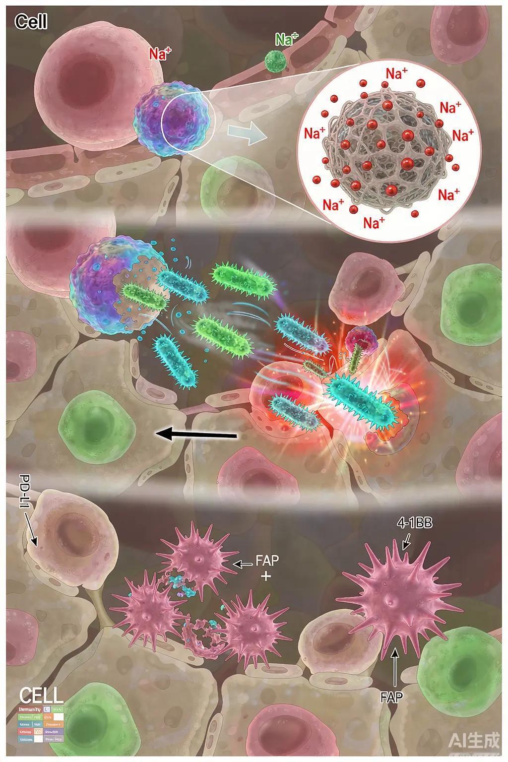 钠离子水凝胶"精准解绑"溶瘤菌，肿瘤治疗。《TheInnovation》报道：