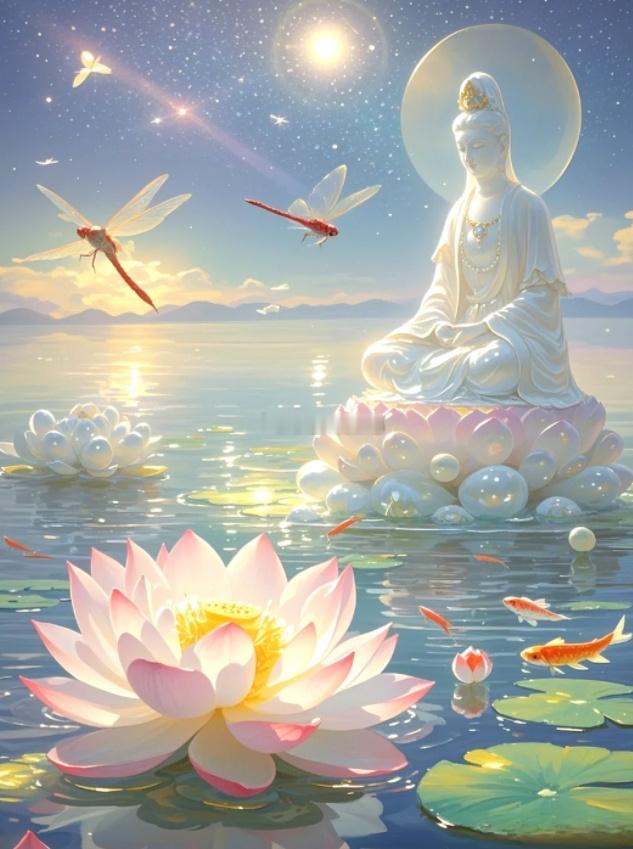 由于你长期行善积德，你的福莲已开，你的贵人和福气都会到来，你会变得很幸运，从此扬