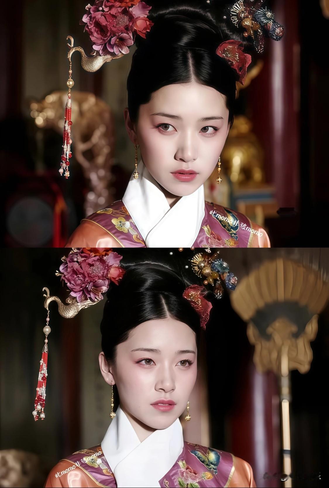 阚清子·青年慈禧，这个充满野心的眼神绝了电视剧《苍穹之昴》中，阚清子饰演青年慈