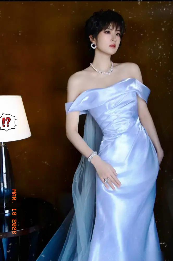 姚安娜这身浮光锦直接杀疯了！一米万金、三千蚕茧织就的唐锦复原面料，把内娱尬演的富