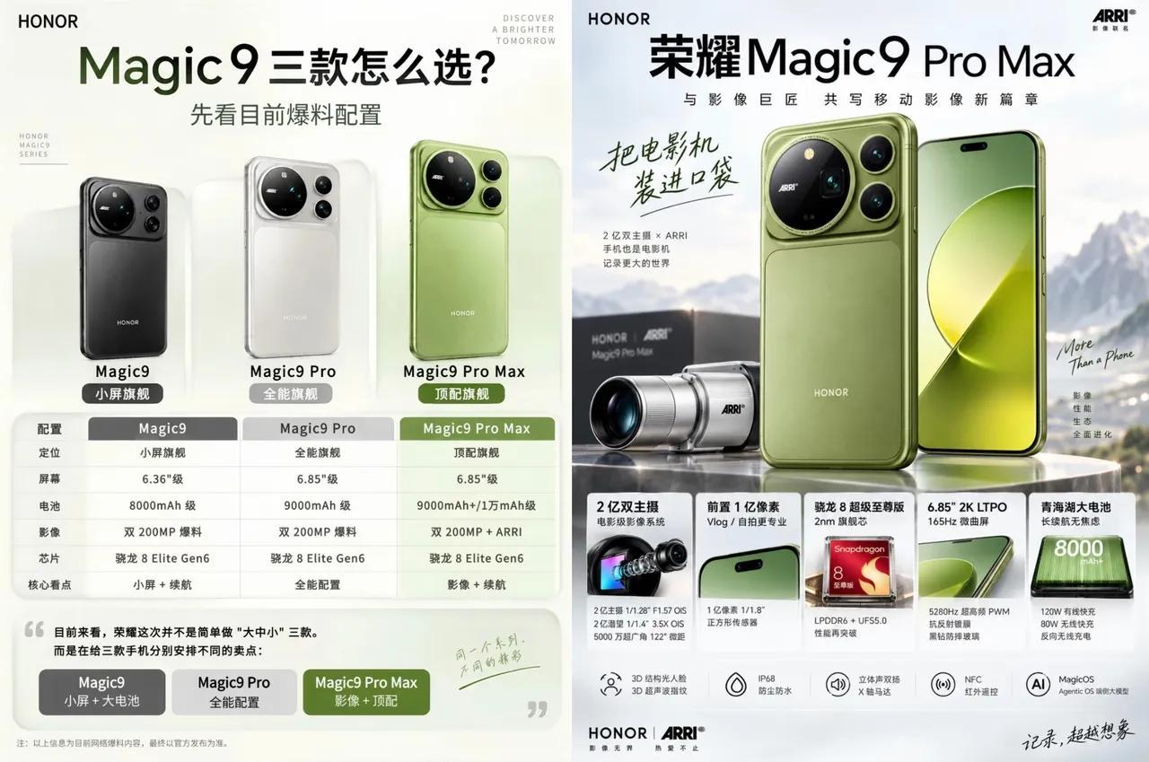 今年荣耀Magic9系列，要是预算够，听我一句劝：别纠结，直接上Magic