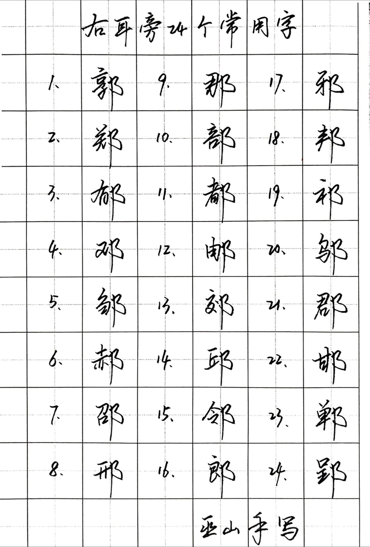 练字手写硬笔书法硬笔练字一起来练字打卡