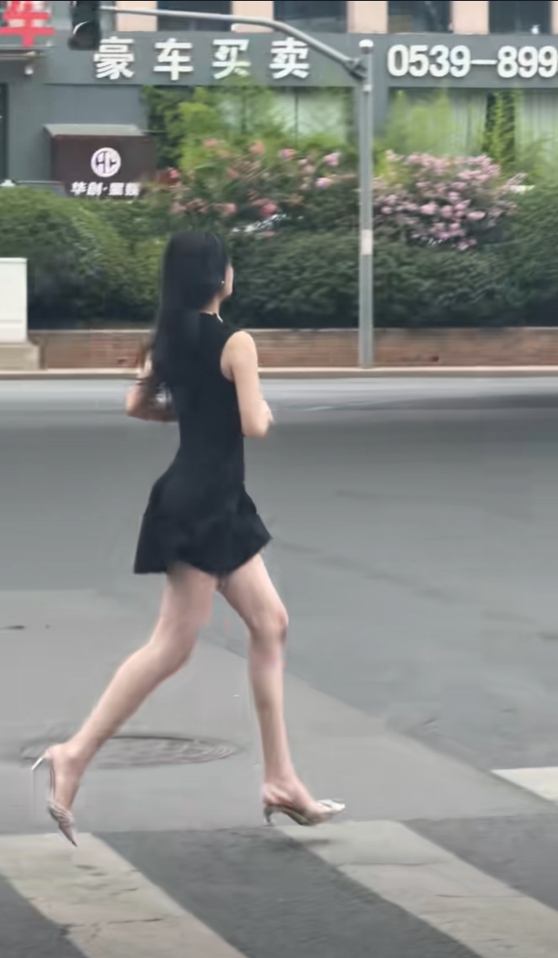 穿高跟鞋还敢跑的人我是真从内心佩服