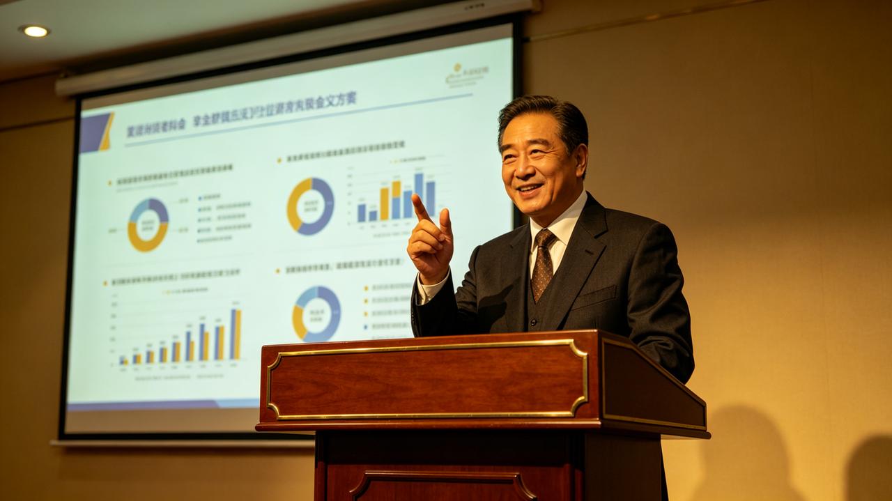 单位竞聘副处长，老张精心准备了半个月，稿子改了27遍。演讲当天，他西装革履，声
