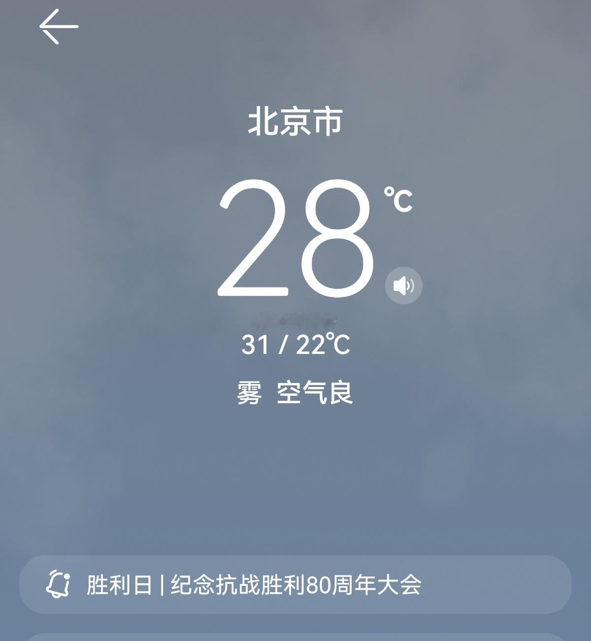 我倒怎么画面中雾蒙蒙的，原来今天北京有雾。​​​